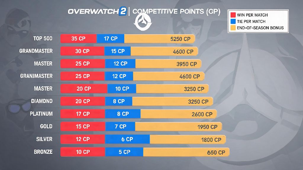 How Many Competitive Points Per Rank in Overwatch 2 | 2026 Guide